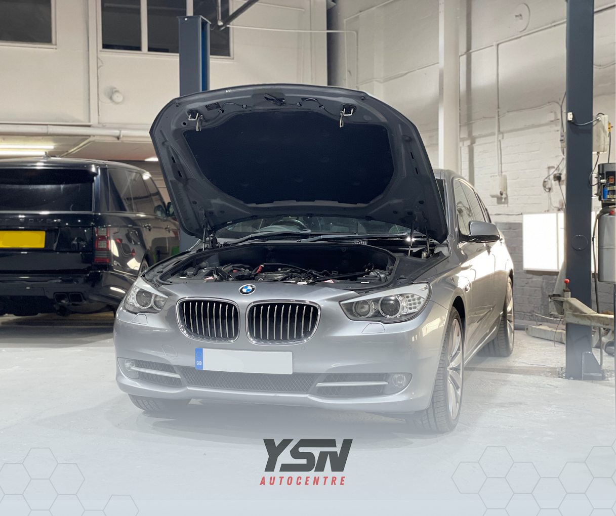 Diagnostics being carried out on a BMW at YSN Autocentre Smethwick